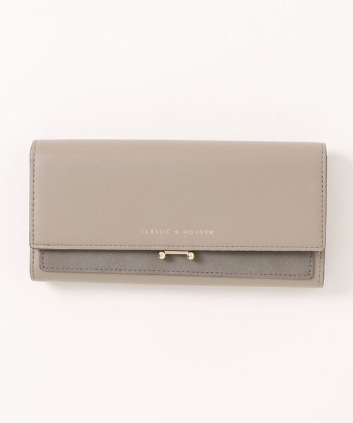 SAAD レザー編み込み長財布 グレー新品未使用　ノベルティ付き lja0012.jpg