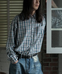 aimoha(�A�C���n)�́yaimoha neo�zVINTAGE AMERICANA PLAID SHIRT(�V���c/�u���E�X)