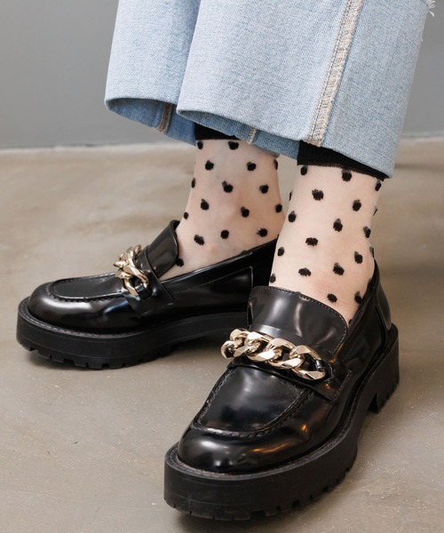 mili an deni（ミリアンデニ）の「透かしジャガードソックス（ソックス/靴下・レディース・ブラック系その他/グレー系その他/ブラック系その他2/ブラック系その他3/グレー系その他2/オフホワイト・F）」の14枚目の写真