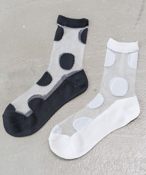 mili an deni（ミリアンデニ）の「透かしジャガードソックス（ソックス/靴下・レディース・ブラック系その他/グレー系その他/ブラック系その他2/ブラック系その他3/グレー系その他2/オフホワイト・F）」の7枚目の写真