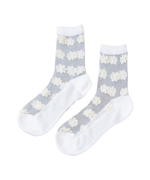 mili an deni（ミリアンデニ）の「透かしジャガードソックス（ソックス/靴下・レディース・ブラック系その他/グレー系その他/ブラック系その他2/ブラック系その他3/グレー系その他2/オフホワイト・F）」の22枚目の写真