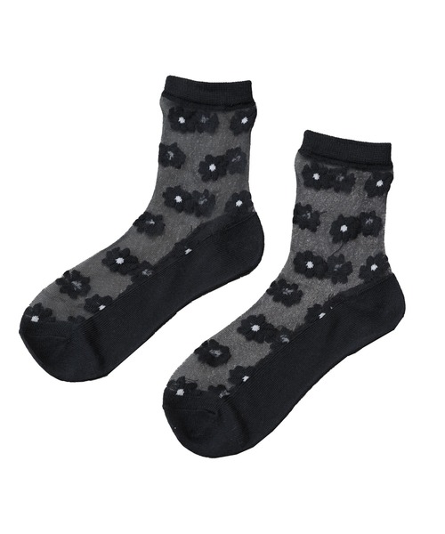 mili an deni（ミリアンデニ）の「透かしジャガードソックス（ソックス/靴下・レディース・ブラック系その他/グレー系その他/ブラック系その他2/ブラック系その他3/グレー系その他2/オフホワイト・F）」の19枚目の写真