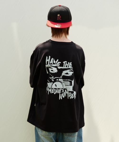 rehacer（レアセル）の「rehacer : Focus Stitch CS / フォーカス ステッチ カットソー（Tシャツ/カットソー・メンズ・ブラック/ホワイト・MEDIUM/LARGE/X-LARGE/SMALL）」の4枚目の写真