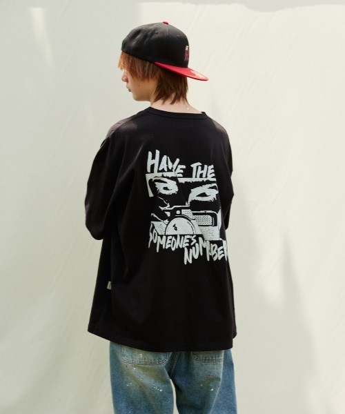 rehacer（レアセル）の「rehacer : Focus Stitch CS / フォーカス ステッチ カットソー（Tシャツ/カットソー・メンズ・ブラック/ホワイト・MEDIUM/LARGE/X-LARGE/SMALL）」の6枚目の写真