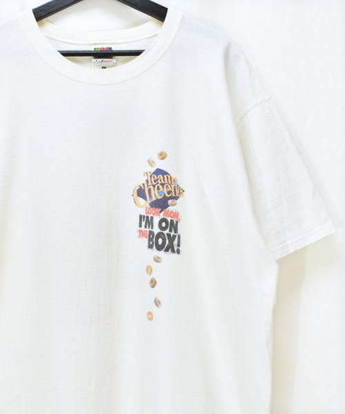 VINTAGE（ヴィンテージ）の「【ヴィンテージ古着】Team Cheerios cereal / チーム チェリオス シリアル ロゴプリント Tシャツ（Tシャツ/カットソー・メンズ・ホワイト・X-LARGE）」の2枚目の写真