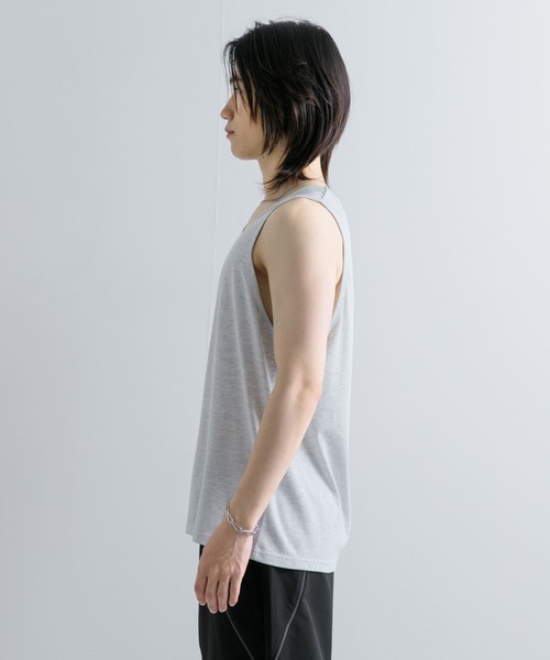 SENSE OF PLACE by URBAN RESEARCH（センスオブプレイスバイアーバンリサーチ）の「レイヤードタンクトップ（タンクトップ・メンズ・オートミール/ブラック/ホワイト・MEDIUM/LARGE）」の13枚目の写真