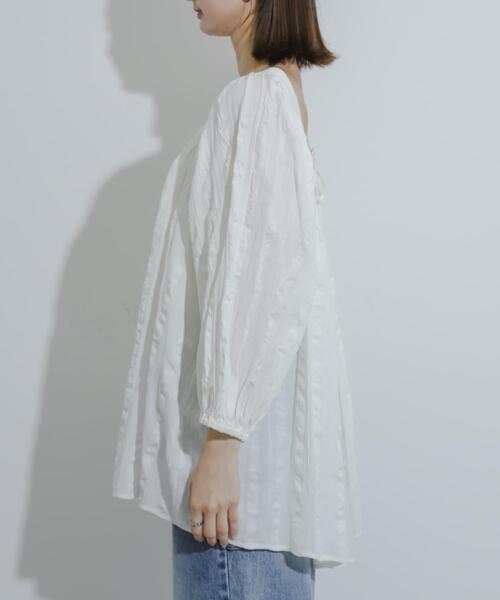 SENSE OF PLACE by URBAN RESEARCH(センスオブプレイスバイアーバンリサーチ)の「インドバックオープンブラウス(シャツ/ブラウス・レディース・ブラック/グリーン/オフホワイト・ONE)」の9枚目の写真