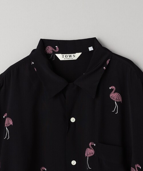 TOWN（タウン）の「＜TOWN＞ FLAMINGO シャツ（シャツ/ブラウス・メンズ・ブラック・S/M/L/XL）」の8枚目の写真