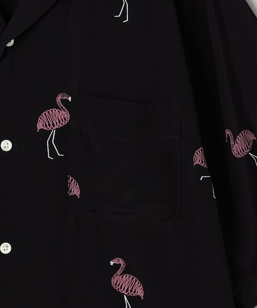 TOWN（タウン）の「＜TOWN＞ FLAMINGO シャツ（シャツ/ブラウス・メンズ・ブラック・S/M/L/XL）」の11枚目の写真