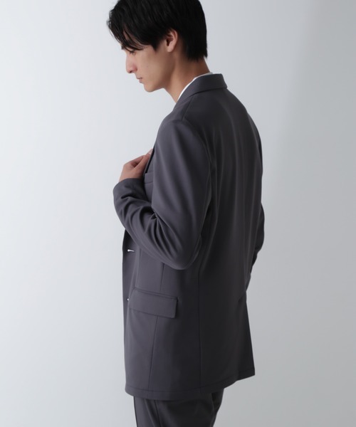 NANO universe（ナノユニバース）の「｢N Tshirts｣AQUARHYTHM(R)鹿の子ジャケT 半袖（Tシャツ/カットソー・メンズ・ネイビー/ホワイト/スミクロ・S/M/L）」の18枚目の写真