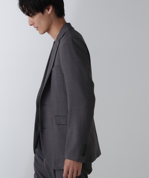 NANO universe（ナノユニバース）の「｢N Tshirts｣AQUARHYTHM(R)鹿の子ジャケT 半袖（Tシャツ/カットソー・メンズ・ネイビー/ホワイト/スミクロ・S/M/L）」の7枚目の写真