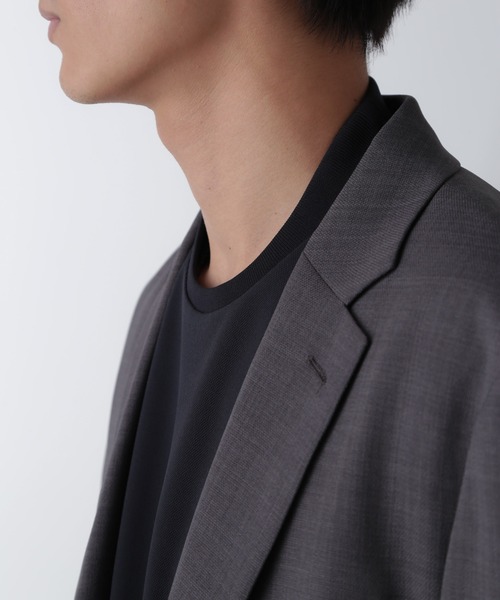 NANO universe（ナノユニバース）の「｢N Tshirts｣AQUARHYTHM(R)鹿の子ジャケT 半袖（Tシャツ/カットソー・メンズ・ネイビー/ホワイト/スミクロ・S/M/L）」の12枚目の写真