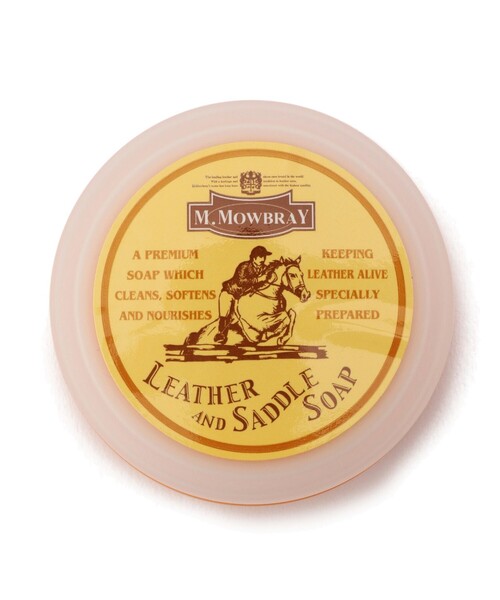 三陽山長（サンヨウヤマチョウ）の「M.モゥブレィ サドルソープ（シューケア用品・メンズ・ホワイト・FREE）」の2枚目の写真