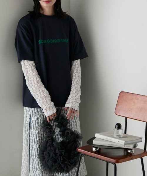 forksy.（フォルクシー）の「【forksy.】2wayチュールフリル巾着ショルダーバッグ（ショルダーバッグ・レディース・ブラック/グレー/ピンク・FREE）」の11枚目の写真