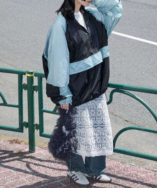 巾着＆エコバッグ＆ポーチ♡レディパネル forksy.】2wayチュールフリル巾着ショルダーバッグ forksy