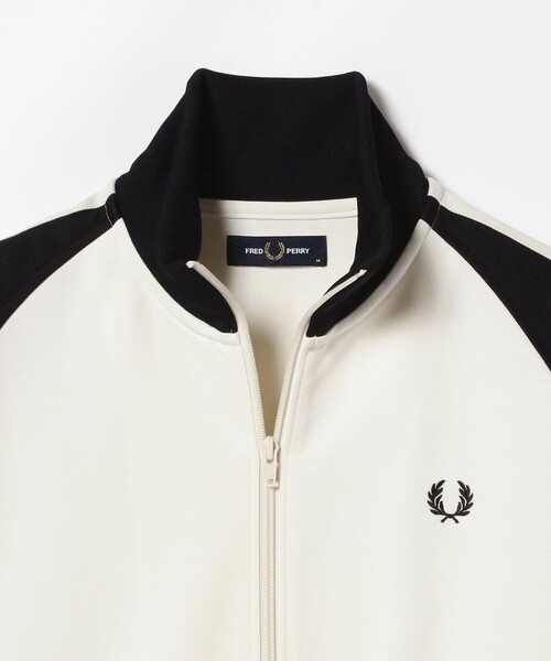 FRED PERRY ホワイト トラックジャケット M FRED PERRY（フレッドペリー）の「FRED PERRY / 別注 トラック