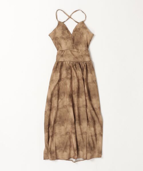 ENLIKE(エンリケ)の「Vネックフレアスカートロングワンピ(ワンピース・レディース・ブラウン/ベージュ・FREE)」の19枚目の写真