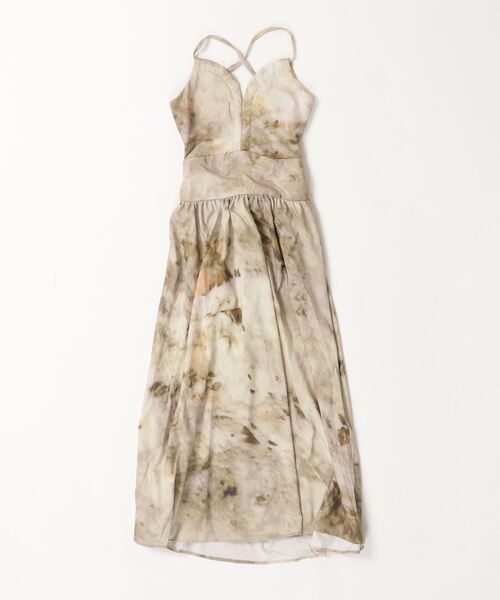 ENLIKE(エンリケ)の「Vネックフレアスカートロングワンピ(ワンピース・レディース・ブラウン/ベージュ・FREE)」の18枚目の写真