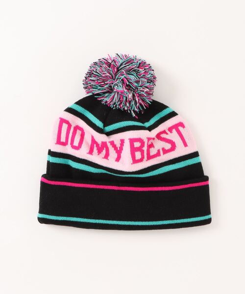 repipi armario（レピピ アルマリオ）の「スポポンポンワッチ（ニットキャップ/ビーニー・キッズ・ホワイト/ブラック/ブルー・FREE）」の10枚目の写真