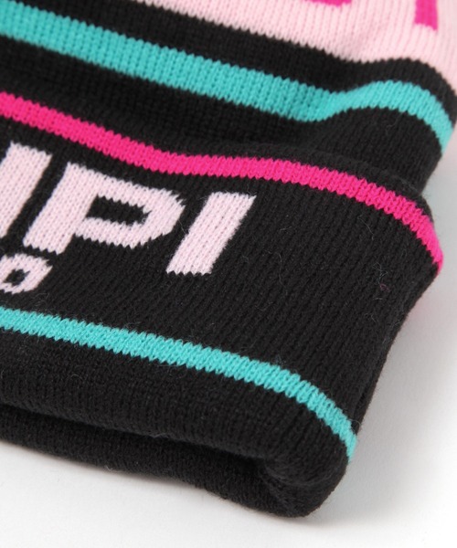 repipi armario（レピピ アルマリオ）の「スポポンポンワッチ（ニットキャップ/ビーニー・キッズ・ホワイト/ブラック/ブルー・FREE）」の6枚目の写真