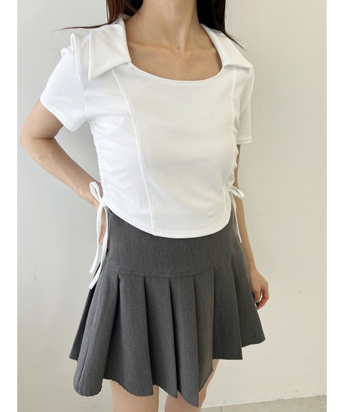 【a✩プロフ必読様】ダーリッチ オープンリボンTシャツ フリーサイズ ホワイト リボンロゴTシャツ – Darich (ダーリッチ)