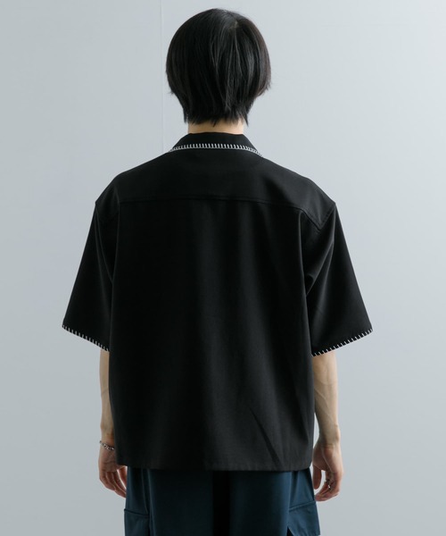 セール】ブランケットステッチショートスリーブシャツ（シャツ