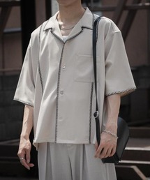 SENSE OF PLACE by URBAN RESEARCH | ブランケットステッチショートスリーブシャツ(シャツ/ブラウス)