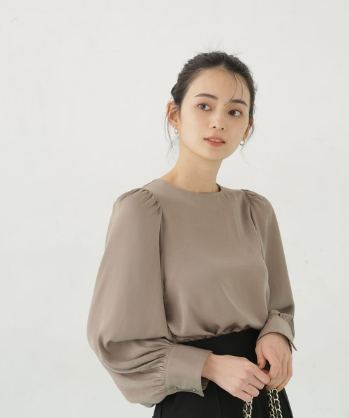 バルーンスリーブブラウス（シャツ/ブラウス）｜nano･universe（ナノユニバース）