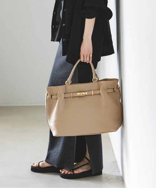 MILOS（ミロス）の「《一部店舗・WEB限定追加15》MILOS/ミロス 金具付きトート（ショルダーバッグ・レディース・ブラウン/ブラック/ベージュ・FREE）」の14枚目の写真