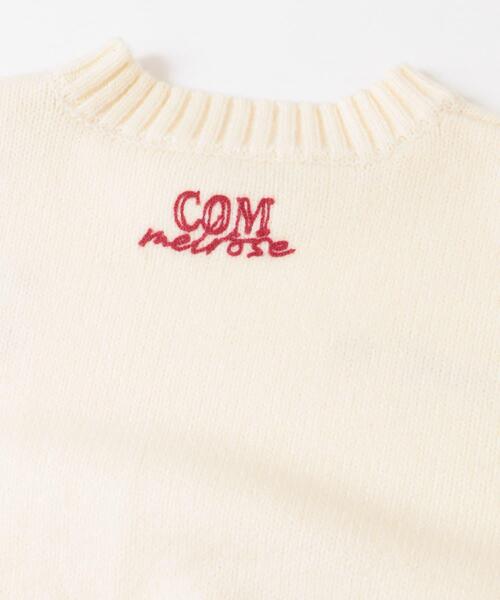 SENSE OF PLACE by URBAN RESEARCH（センスオブプレイスバイアーバンリサーチ）の「シシュウデザインセーター（ニット/セーター・レディース・アイボリー/グレー/ネイビー・ONE）」の11枚目の写真