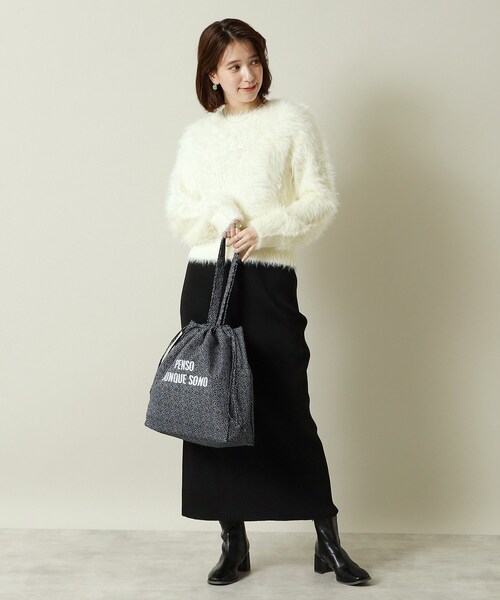 ITS'DEMO（イッツデモ）の「◆【A4対応／2WAY】ラタプリントトート（トートバッグ・レディース・ブルー系その他/イエロー/ダークグリーン/グリーン系1/ブラック系/オレンジ系その他2・00）」の15枚目の写真