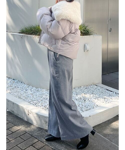 MERCURYDUO（マーキュリーデュオ）の「ファーカラーショートダウン（ダウンジャケット/コート・レディース・ベージュ/アイボリー・FREE）」の21枚目の写真