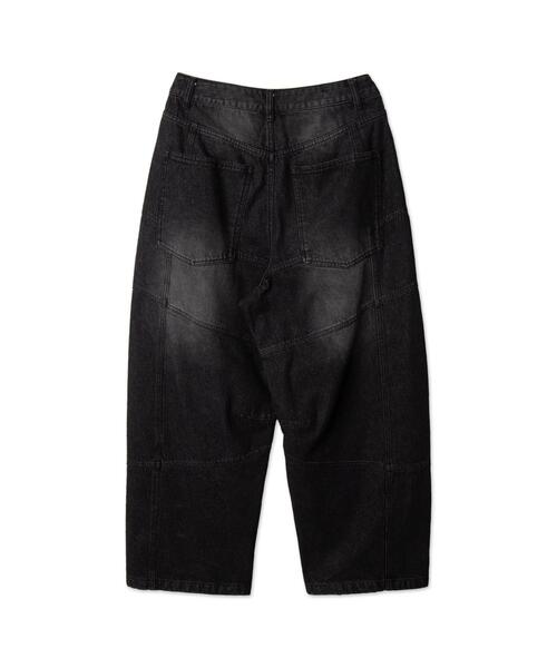 SHORT ROUND（ショートラウンド）の「SHORT ROUND/スーパービッグバレルレッグデニムパンツ（デニムパンツ・メンズ・コバルトブルー/ブラック系その他・LARGE/MEDIUM）」の22枚目の写真