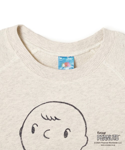 FRUIT OF THE LOOM(フルーツオブザルーム)の「FRUIT OF THE LOOMxPEANUTS 七分袖スウェット(スウェット・メンズ・オフホワイト/ピンク/グリーン/イエロー・S/M/L)」の15枚目の写真