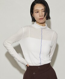 Firsthand | Firsthand/ファーストハンド ガーゼ天竺ハイネックカーディガン / 2WAY仕様(Tシャツ/カットソー)