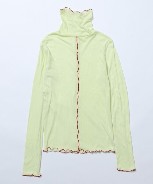 Firsthand（ファーストハンド）の「Firsthand/ファーストハンド ガーゼ天竺ハイネックカーディガン / 2WAY仕様（Tシャツ/カットソー・レディース・ブラック/ブルーグリーン/ホワイト/ピンク・ﾌﾘ-）」の18枚目の写真