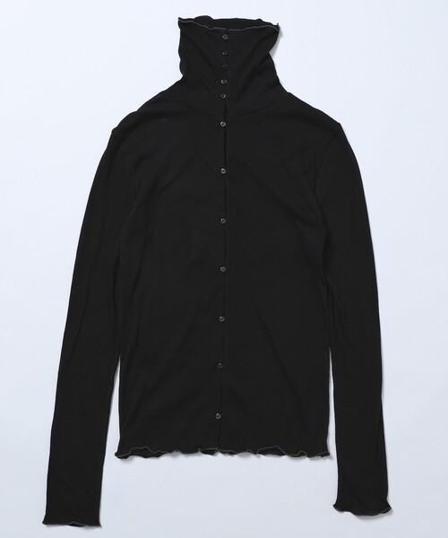 Firsthand（ファーストハンド）の「Firsthand/ファーストハンド ガーゼ天竺ハイネックカーディガン / 2WAY仕様（Tシャツ/カットソー・レディース・ブラック/ブルーグリーン/ホワイト/ピンク・ﾌﾘ-）」の16枚目の写真