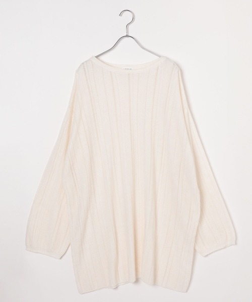 LEPSIM（レプシィム）の「12ゲージシアーニットチュニック　133392（チュニック・レディース・グレー/オフホワイト/ピンク/チャコールグレー・FREE）」の15枚目の写真