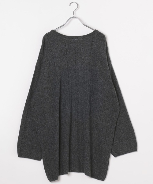 LEPSIM（レプシィム）の「12ゲージシアーニットチュニック　133392（チュニック・レディース・グレー/オフホワイト/ピンク/チャコールグレー・FREE）」の19枚目の写真