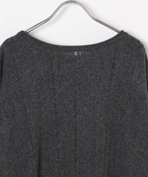 LEPSIM（レプシィム）の「12ゲージシアーニットチュニック　133392（チュニック・レディース・グレー/オフホワイト/ピンク/チャコールグレー・FREE）」の12枚目の写真