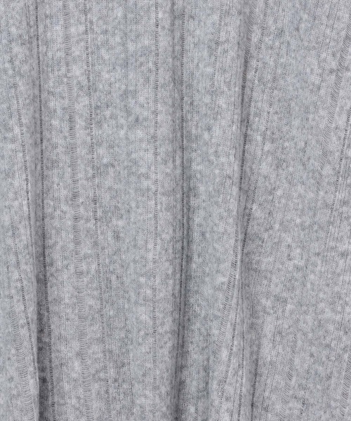 LEPSIM（レプシィム）の「12ゲージシアーニットチュニック　133392（チュニック・レディース・グレー/オフホワイト/ピンク/チャコールグレー・FREE）」の5枚目の写真
