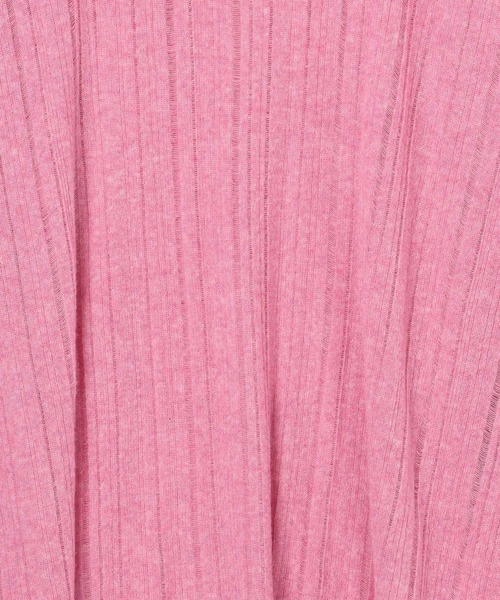 LEPSIM（レプシィム）の「12ゲージシアーニットチュニック　133392（チュニック・レディース・グレー/オフホワイト/ピンク/チャコールグレー・FREE）」の7枚目の写真