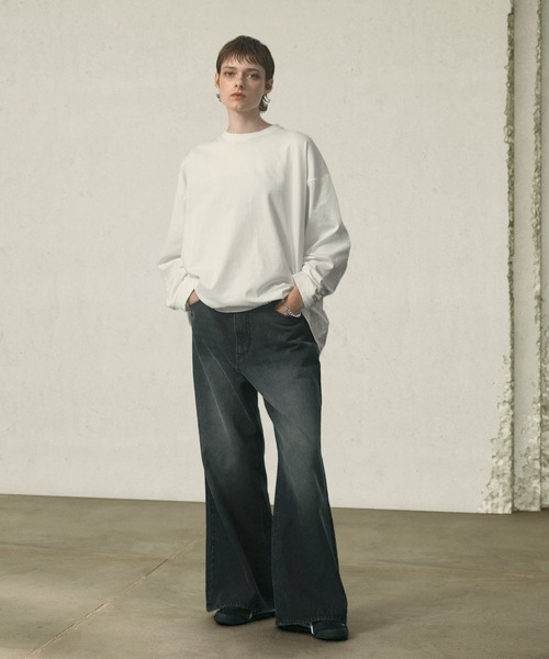 EMMA CLOTHES（エマクローズ）の「ヘビーウェイトルーズベーシックマルチスタイルTシャツ（Tシャツ/カットソー・メンズ・ダークグリーン/ネイビー/ブラック/ホワイト/ダークブラウン/ライトグレー/チャコール・L/M/S）」の17枚目の写真