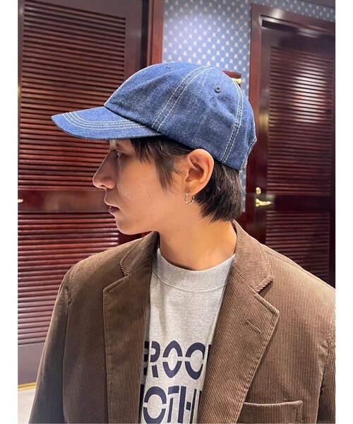 BROOKS BROTHERS(ブルックスブラザーズ)の「コットン デニム ベースボールキャップ(キャップ・メンズ・ネイビー・ONE SIZE)」の8枚目の写真