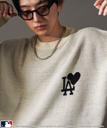 MLB/メジャーリーグベースボール MLB 別注 ハートロゴジャガードニット(限定展開)