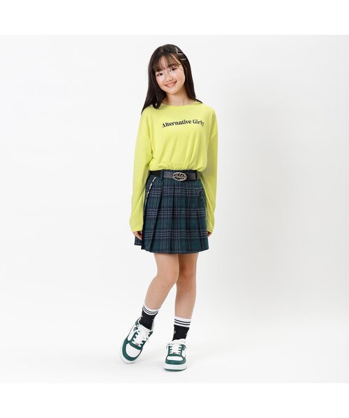 algy(アルジー)の「もちふわワッペンロンT(Tシャツ/カットソー・キッズ・ブラック/オフホワイト/イエロー・XXX-SMALL/SMALL/MEDIUM/X-SMALL/XX-SMALL)」の6枚目の写真