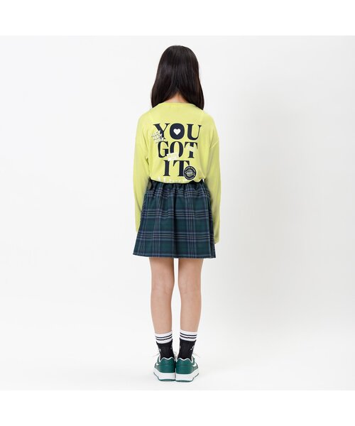 algy(アルジー)の「もちふわワッペンロンT(Tシャツ/カットソー・キッズ・ブラック/オフホワイト/イエロー・XXX-SMALL/SMALL/MEDIUM/X-SMALL/XX-SMALL)」の7枚目の写真