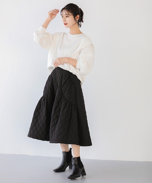 未使用級　現行　LOUIS VUITTON　フレア　キルティングスカート　黒　S 楽天市場】【25AW×半額クーポン】【奇跡の再販】キルティングスカート