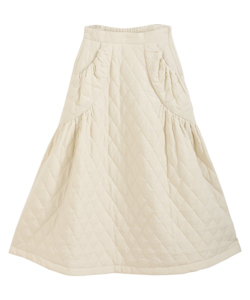 Fit more(フィットモア)の「【ZOZO限定商品】キルティングフレアスカート(スカート・レディース・ブラック/アイボリー・SHORT/LONG)」の18枚目の写真