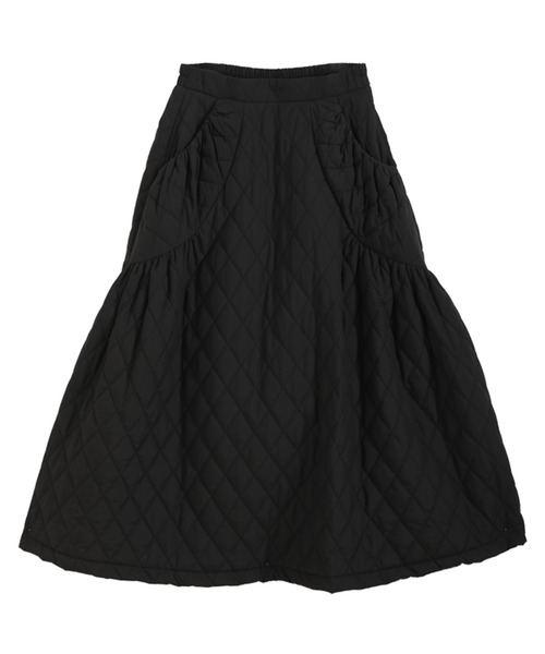 DimMoire 黒 キルティングフレアスカート キルティングフレアスカート | レディースファッション通販 - DHOLIC
